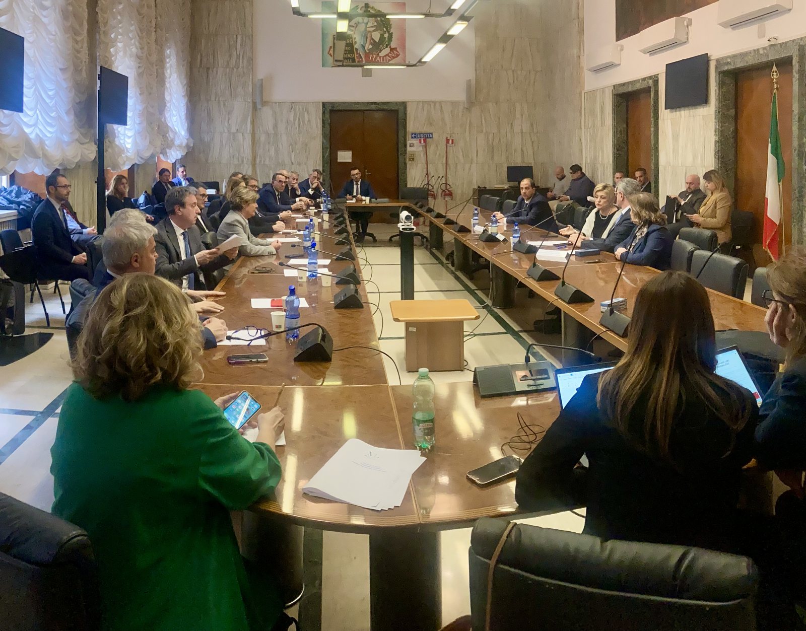 La riunione per la firma del protocollo d'intesa al Ministero del Lavoro e delle Politiche Sociali